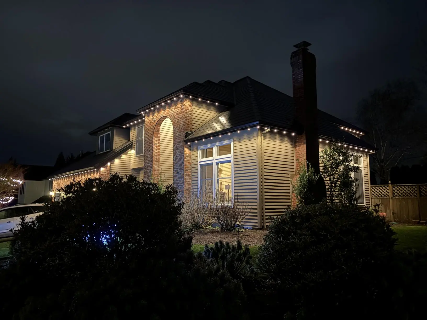 Residential Govee lighting installation